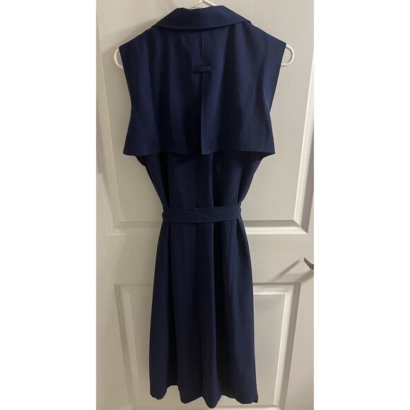 NWT Lane Bryant Size 18 / 20 Woman's Navy Blue Sleeveless Dress Pockets - Picture 6 of 10